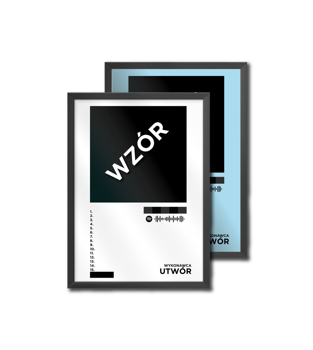 Personalizowany plakat z wybranym albumem